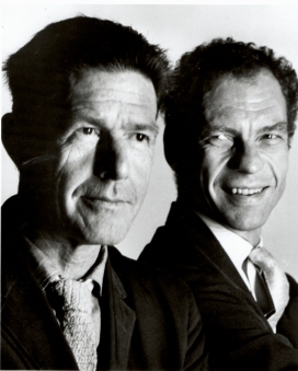 Merce Cunningham and John Cage, photo by Hans Wild, 1964